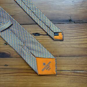 Patek Philippe Tie Geneve 2016 Edition Pure Silk Made in France Blue Orange
